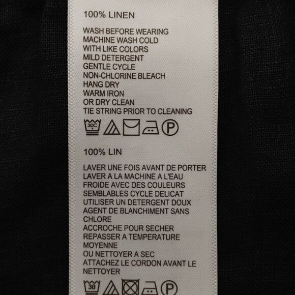 Tommy Bahama 100% Linen Drawstring Waist Loose Wide Leg Crop Pant L - Picture 5 of 9